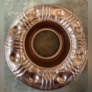 Vintage Coppertone Aluminum Jello mold or Bundt cake ring. Mold